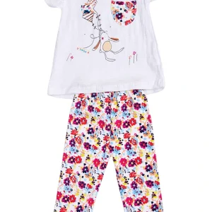 Conjunto para Bebé Niña Polo Cometa y Flores Pantalón con Leggins
