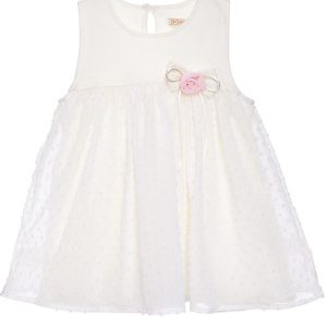 Vestido para Bebé Niña Blanco de Organza