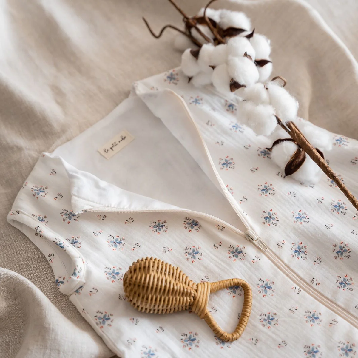 Saco Dormir bambula Blue Blossom - Imagen 2