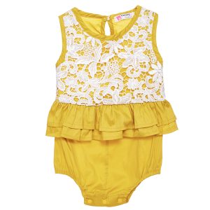 Body para Bebé Niña Amarillo Elegante