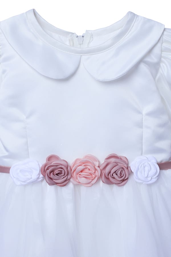Vestido de Bautizo para Bebé Niña Blanco América - Imagen 5