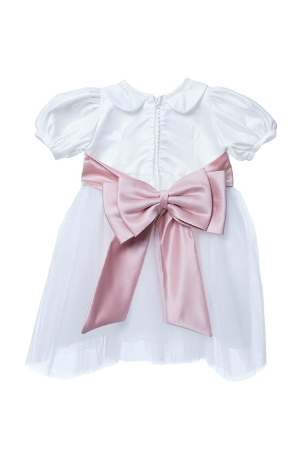 Vestido de Bautizo para Bebé Niña Blanco América - Imagen 4