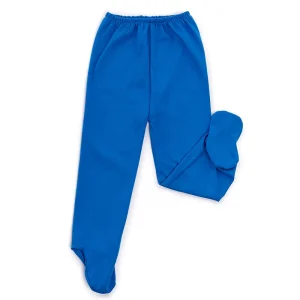 Pantalón con Pies para Bebé Azúl