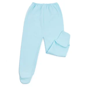 Pantalón con Pies para Bebé Turquesa