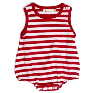 Body para Bebé Niña Rayas Rojas