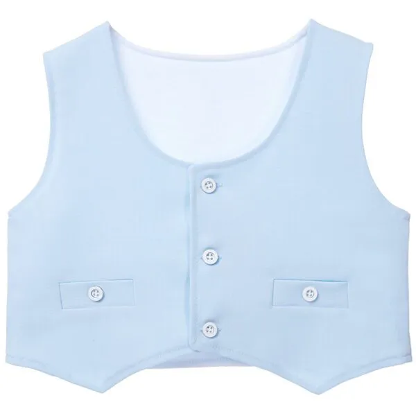 Terno de 4 Piezas para Bebe Bautizo Adorable Celeste - Imagen 5