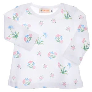 Camiseta para Bebé Niña Blanco de Flores