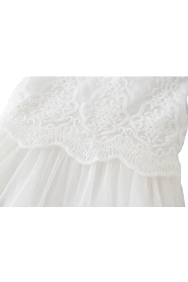 Vestido de BAUTIZO para Bebé Niña – Emperatriz Blanco | Ceremonia Religiosa - Imagen 7