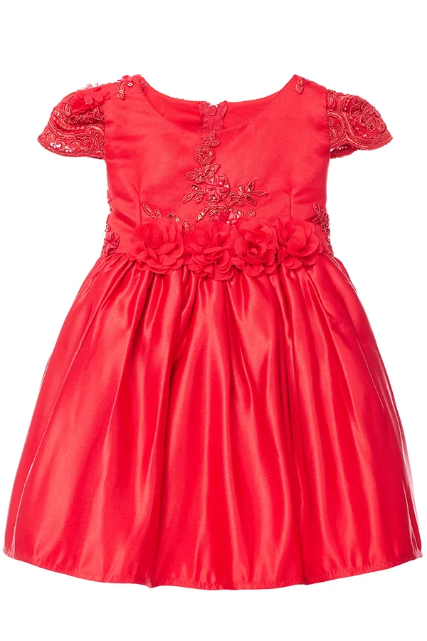 Vestido para Bebé Rojo Scarlett - Imagen 2