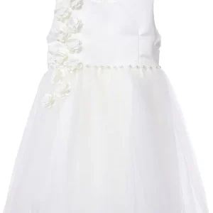 Vestido para Niña Blanco de Bautizo Bella Flor