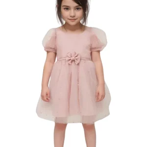 Vestido para Niña Nude de Fiesta Perla