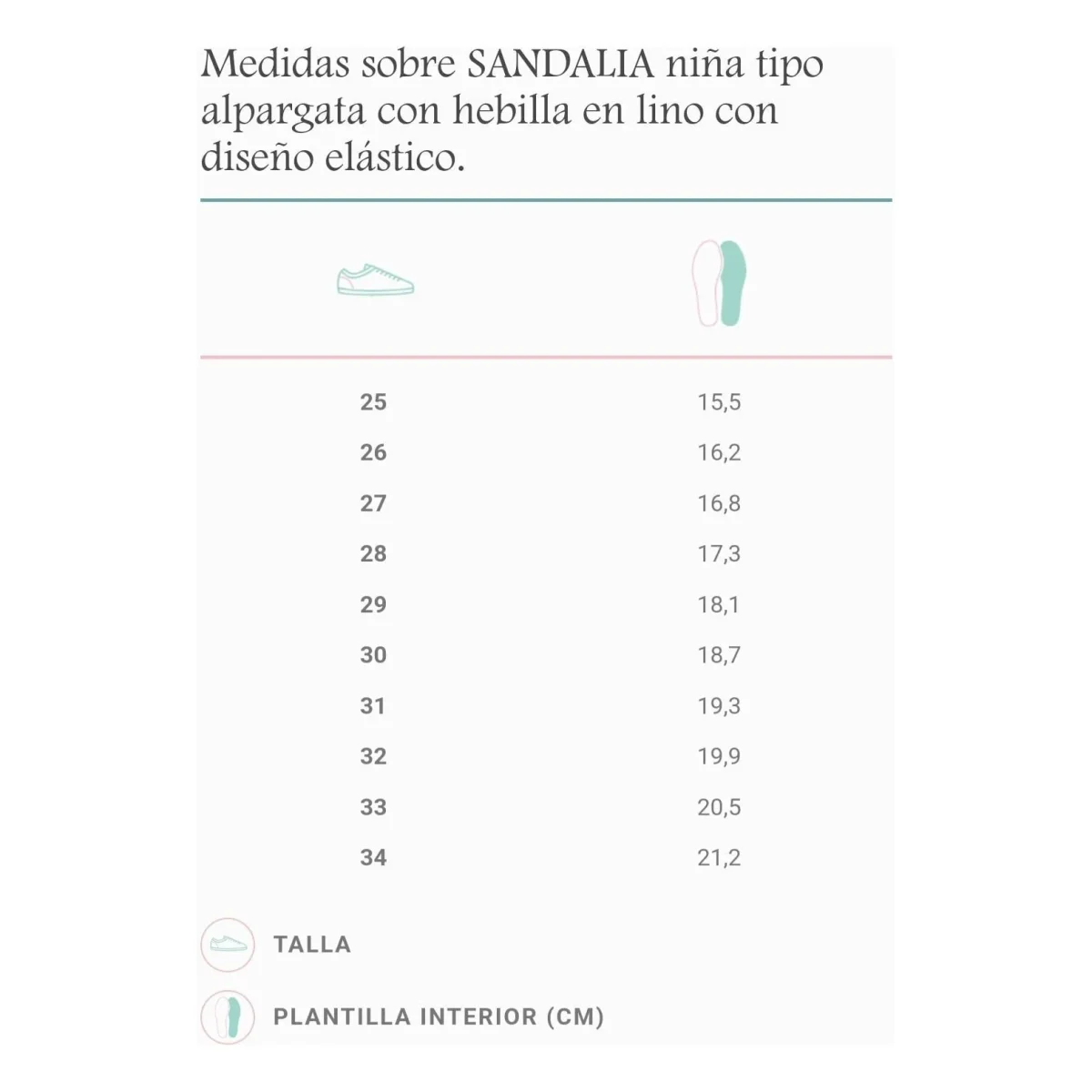 Sandalia tipo Alpargata niña con diseño elastico ROJO - Imagen 3