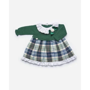 Vestido Cuadros PomPom